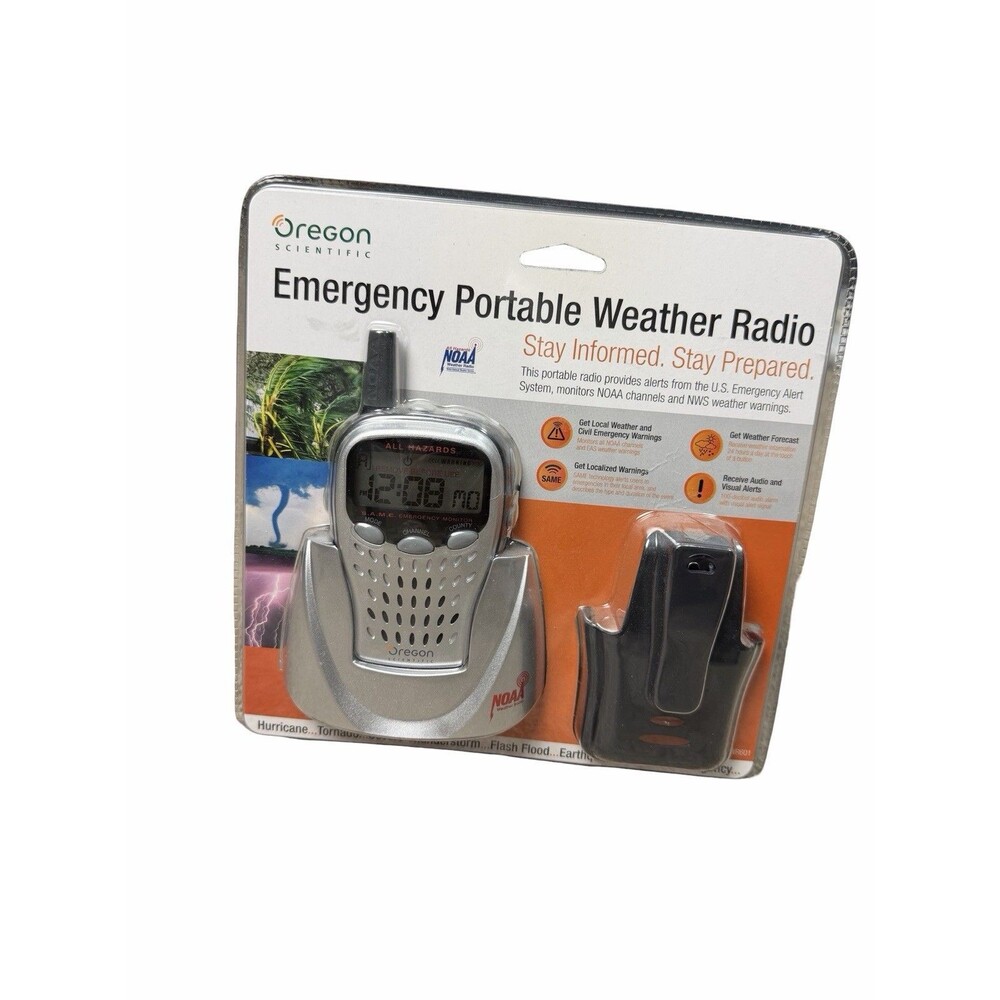 Oregon Scientific Emergency Portable Weather Radio WR601 – NEW Sealed!